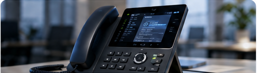 Modern VoIP business telephone